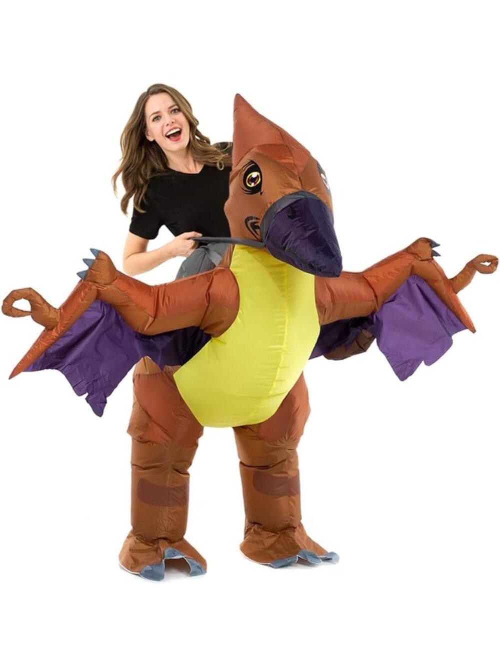 Inflatable Dinosaur Costume for Adults - Fun Ride-On Cosplay Outfit for Parties